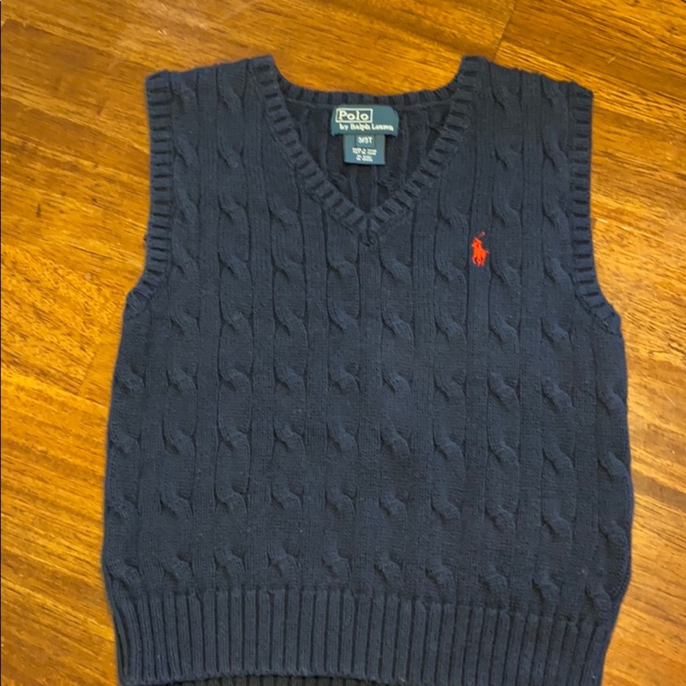 Navy Ralph Lauren sweater vest